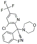 2-[3-CHLORO-5-(TRIFLUOROMETHYL)-2-PYRIDINYL]-2-(2-FLUOROPHENYL)-2-MORPHOLINOACETONITRILE Struktur