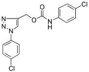 [1-(4-CHLOROPHENYL)-1H-1,2,3-TRIAZOL-4-YL]METHYL N-(4-CHLOROPHENYL)CARBAMATE Struktur