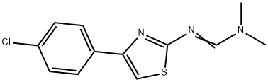 N'-[4-(4-CHLOROPHENYL)-1,3-THIAZOL-2-YL]-N,N-DIMETHYLIMINOFORMAMIDE Struktur