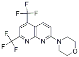 7-MORPHOLINO-2,4-BIS(TRIFLUOROMETHYL)[1,8]NAPHTHYRIDINE Struktur