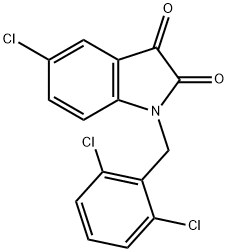 5-CHLORO-1-(2,6-DICHLOROBENZYL)-1H-INDOLE-2,3-DIONE Struktur