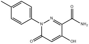 4-HYDROXY-1-(4-METHYLPHENYL)-6-OXO-1,6-DIHYDRO-3-PYRIDAZINECARBOXAMIDE Struktur