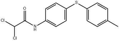 2,2-DICHLORO-N-(4-[(4-METHYLPHENYL)SULFANYL]PHENYL)ACETAMIDE Struktur