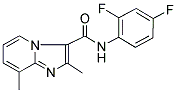 N-(2,4-DIFLUOROPHENYL)-2,8-DIMETHYLIMIDAZO[1,2-A]PYRIDINE-3-CARBOXAMIDE Struktur