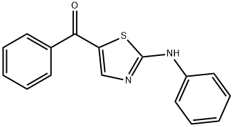 (2-ANILINO-1,3-THIAZOL-5-YL)(PHENYL)METHANONE Struktur