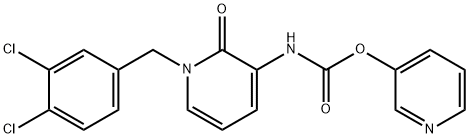 3-PYRIDINYL N-[1-(3,4-DICHLOROBENZYL)-2-OXO-1,2-DIHYDRO-3-PYRIDINYL]CARBAMATE Struktur