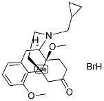 (-)-N-(CYCLOPROPYLMETHYL)-4,14-DIMETHOXYMORPHINAN-6-ONE HYDROBROMIDE Struktur