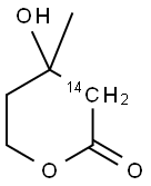 MEVALONOLACTONE, RS-, [2-14C] Struktur