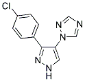 1-[3-(4-CHLOROPHENYL)-1H-PYRAZOL-4-YL]-1H-1,2,4-TRIAZOLE Struktur