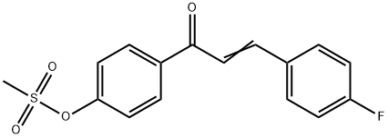 4-[3-(4-FLUOROPHENYL)ACRYLOYL]PHENYL METHANESULFONATE Struktur