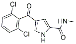 4-(2,6-DICHLOROBENZOYL)-N-METHYL-1H-PYRROLE-2-CARBOXAMIDE Struktur