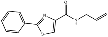 N-ALLYL-2-PHENYL-1,3-THIAZOLE-4-CARBOXAMIDE Struktur