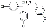 1,1-BIS(4-CHLOROPHENYL)-2-[(4-METHOXYBENZYL)AMINO]-1-ETHANOL Struktur