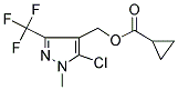 [5-CHLORO-1-METHYL-3-(TRIFLUOROMETHYL)-1H-PYRAZOL-4-YL]METHYL CYCLOPROPANECARBOXYLATE Struktur