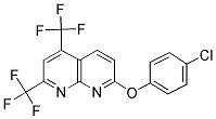 5,7-BIS(TRIFLUOROMETHYL)[1,8]NAPHTHYRIDIN-2-YL 4-CHLOROPHENYL ETHER Struktur