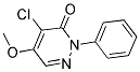 4-CHLORO-5-METHOXY-2-PHENYL-3(2H)-PYRIDAZINONE Struktur