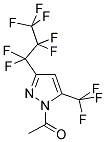 1-ACETYL-3(5)-PERFLUOROPROPYL-5(3)-TRIFLUOROMETHYLPYRAZOLE Struktur