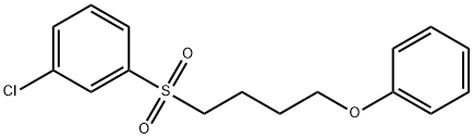 (3-CHLOROPHENYL)(DIOXO)(4-PHENOXYBUTYL)-LAMBDA6-SULFANE Struktur