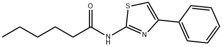 N-(4-PHENYL-2,5-THIAZOLYL)HEXANAMIDE Struktur