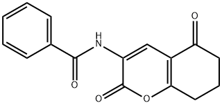 N-(2,5-DIOXO-5,6,7,8-TETRAHYDRO-2H-CHROMEN-3-YL)BENZENECARBOXAMIDE Struktur