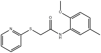 N-(2-METHOXY-5-METHYLPHENYL)-2-(2-PYRIDINYLSULFANYL)ACETAMIDE Struktur