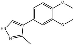 4-(3,4-DIMETHOXYPHENYL)-3-METHYL-1H-PYRAZOLE Struktur