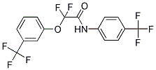 2,2-DIFLUORO-2-[3-(TRIFLUOROMETHYL)PHENOXY]-N-[4-(TRIFLUOROMETHYL)PHENYL]ACETAMIDE Struktur