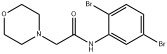 N-(2,5-DIBROMOPHENYL)-2-MORPHOLINOACETAMIDE Struktur