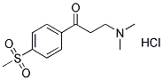 N,N-DIMETHYL-2-[4-(METHYLSULPHONYL)BENZOYL]ETHYLAMINE, HYDROCHLORIDE Struktur