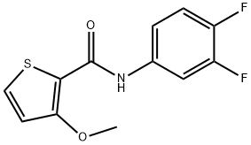 N-(3,4-DIFLUOROPHENYL)-3-METHOXY-2-THIOPHENECARBOXAMIDE Struktur