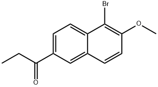 1-(5-BROMO-6-METHOXY-2-NAPHTHYL)-1-PROPANONE Struktur