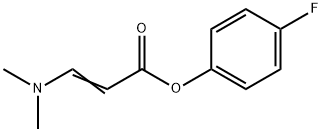 4-FLUOROPHENYL 3-(DIMETHYLAMINO)ACRYLATE Struktur