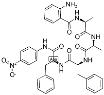 ABZ-ALA-ALA-PHE-PHE-PNA Struktur
