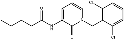 N-[1-(2,6-DICHLOROBENZYL)-2-OXO-1,2-DIHYDRO-3-PYRIDINYL]PENTANAMIDE Struktur