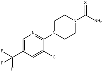 4-[3-CHLORO-5-(TRIFLUOROMETHYL)-2-PYRIDINYL]TETRAHYDRO-1(2H)-PYRAZINECARBOTHIOAMIDE Struktur