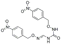 N-[(4-NITROBENZYL)OXY]-N-(([(4-NITROBENZYL)OXY]IMINO)METHYL)UREA Struktur