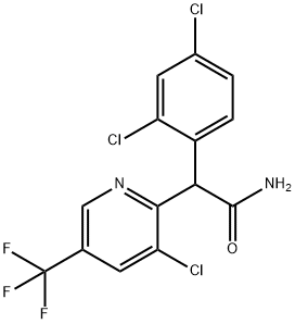 2-[3-CHLORO-5-(TRIFLUOROMETHYL)-2-PYRIDINYL]-2-(2,4-DICHLOROPHENYL)ACETAMIDE Struktur