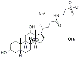 TAURODEOXYCHOLIC ACID SODIUM SALT MONOHYDRATE Struktur