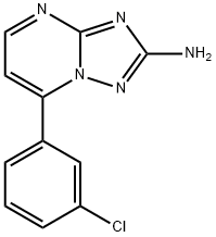 7-(3-CHLOROPHENYL)[1,2,4]TRIAZOLO[1,5-A]PYRIMIDIN-2-AMINE Struktur