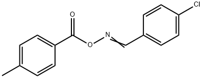 1-[(([(4-CHLOROPHENYL)METHYLENE]AMINO)OXY)CARBONYL]-4-METHYLBENZENE Struktur