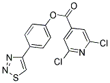 4-(1,2,3-THIADIAZOL-4-YL)PHENYL 2,6-DICHLOROISONICOTINATE Struktur