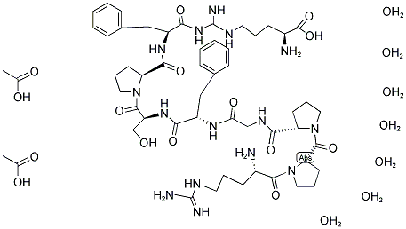 BRADYKININ DIACETATE HEPTAHYDRATE Struktur