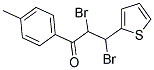 2,3-DIBROMO-1-(4-METHYLPHENYL)-3-(2-THIENYL)PROPAN-1-ONE Struktur