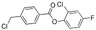 2-CHLORO-4-FLUOROPHENYL 4-(CHLOROMETHYL)BENZOATE Struktur