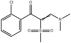 1-(2-CHLOROPHENYL)-3-(DIMETHYLAMINO)-2-(METHYLSULFONYL)-2-PROPEN-1-ONE Struktur