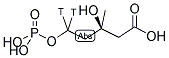 MEVALONIC ACID-5-PHOSPHATE, R-, [5-3H] Struktur