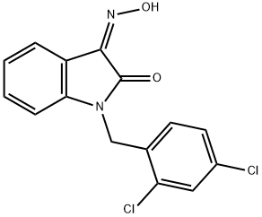 1-(2,4-DICHLOROBENZYL)-1H-INDOLE-2,3-DIONE 3-OXIME Struktur