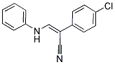 1-CYANO-1-(4-CHLOROPHENYL)-2-(PHENYLAMINO)ETHENE Struktur