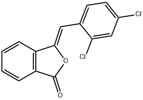 3-[(2,4-DICHLOROPHENYL)METHYLENE]-2-BENZOFURAN-1(3H)-ONE Struktur