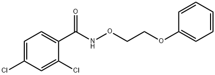 2,4-DICHLORO-N-(2-PHENOXYETHOXY)BENZENECARBOXAMIDE Struktur